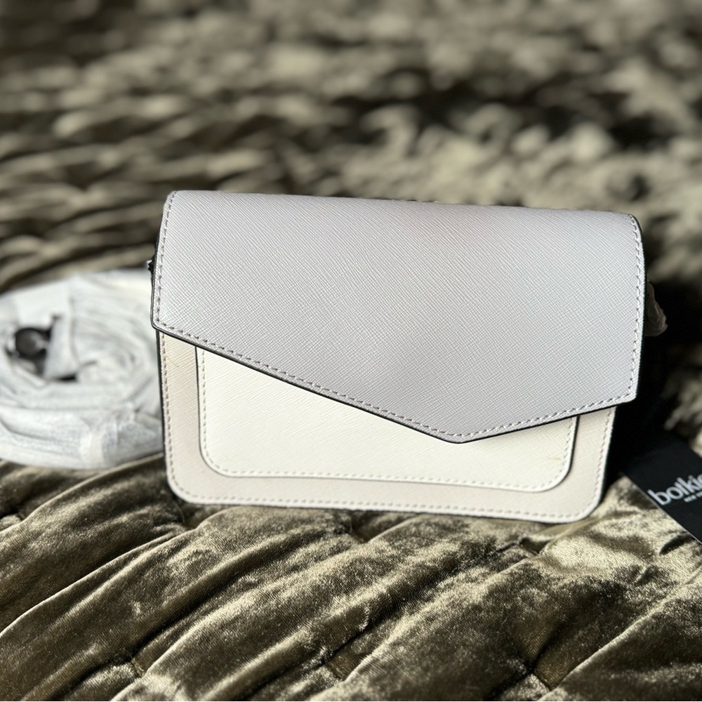 NWT Botkier Cobble Hill Convertible Belt Bag Crossbody Clutch in Dove